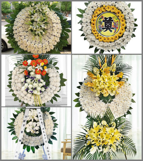 上海金山区吕巷镇姚家村花圈速递